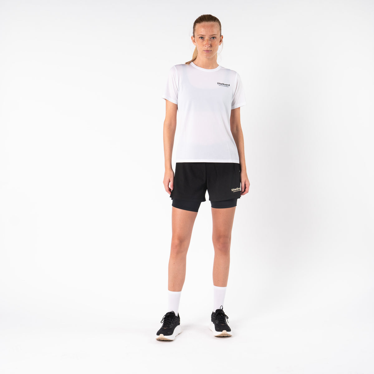 liiteGuard GLU-TECH RUNNING 2IN1 SHORTS (WOMEN) Shorts Black