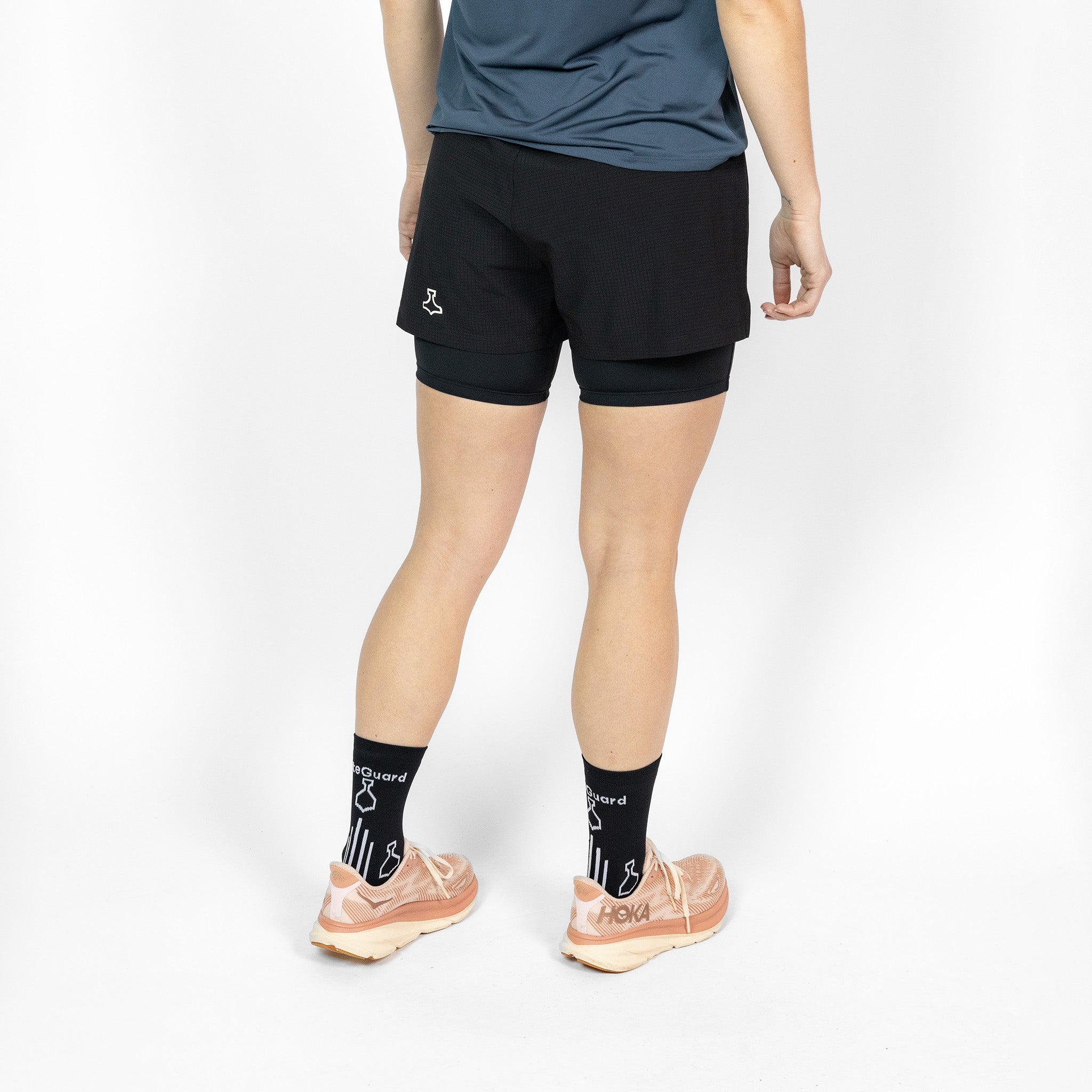 liiteGuard GLU-TECH RUNNING 2IN1 SHORTS (WOMEN) Shorts Black