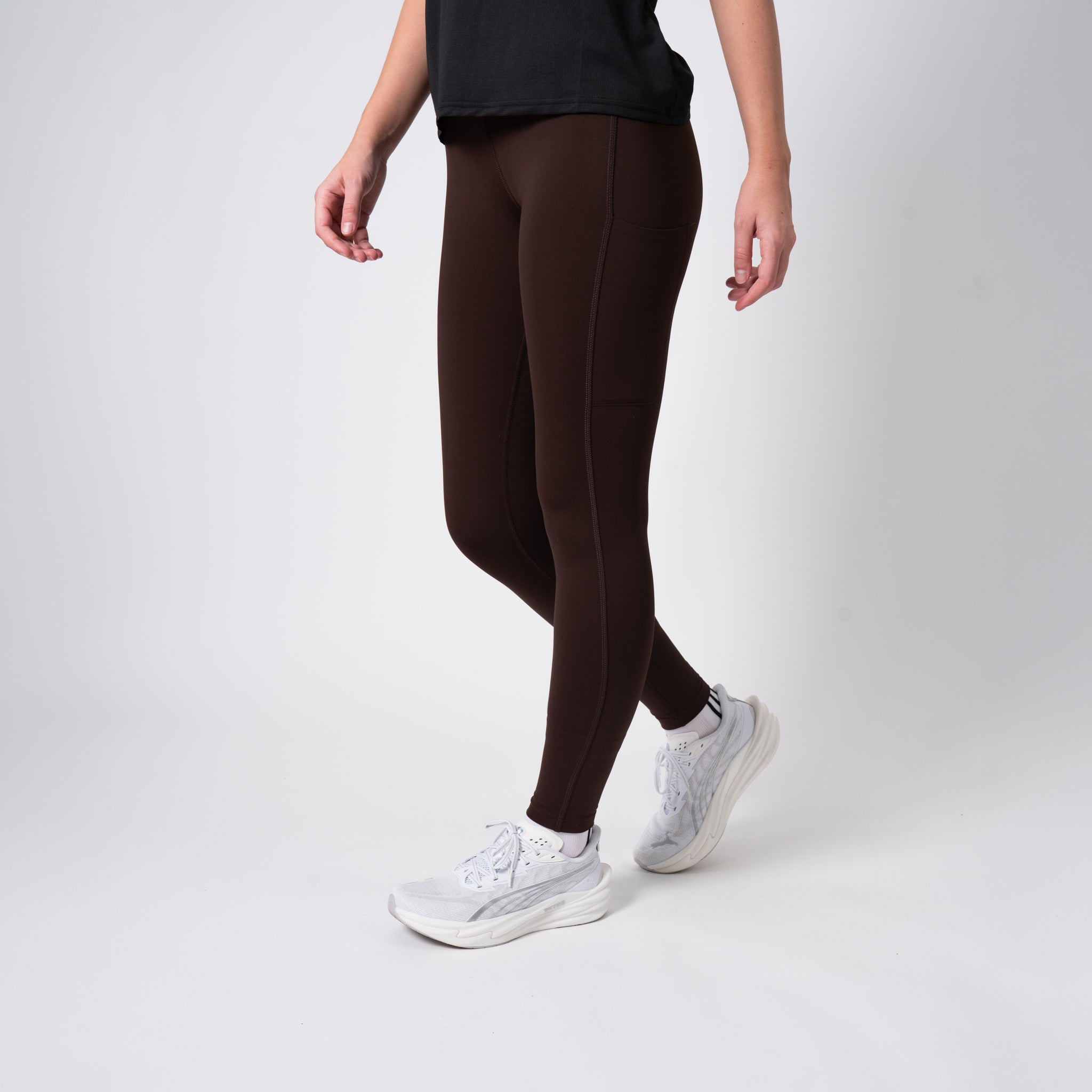 liiteGuard GLU-TECH TRAINING LONG TIGHTS (WOMEN) Long tights Coffee Bean