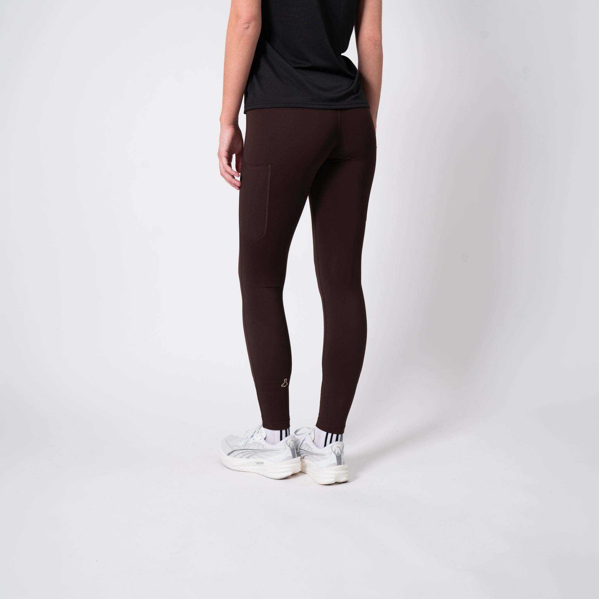 liiteGuard GLU-TECH TRAINING LONG TIGHTS (WOMEN) Long tights Coffee Bean