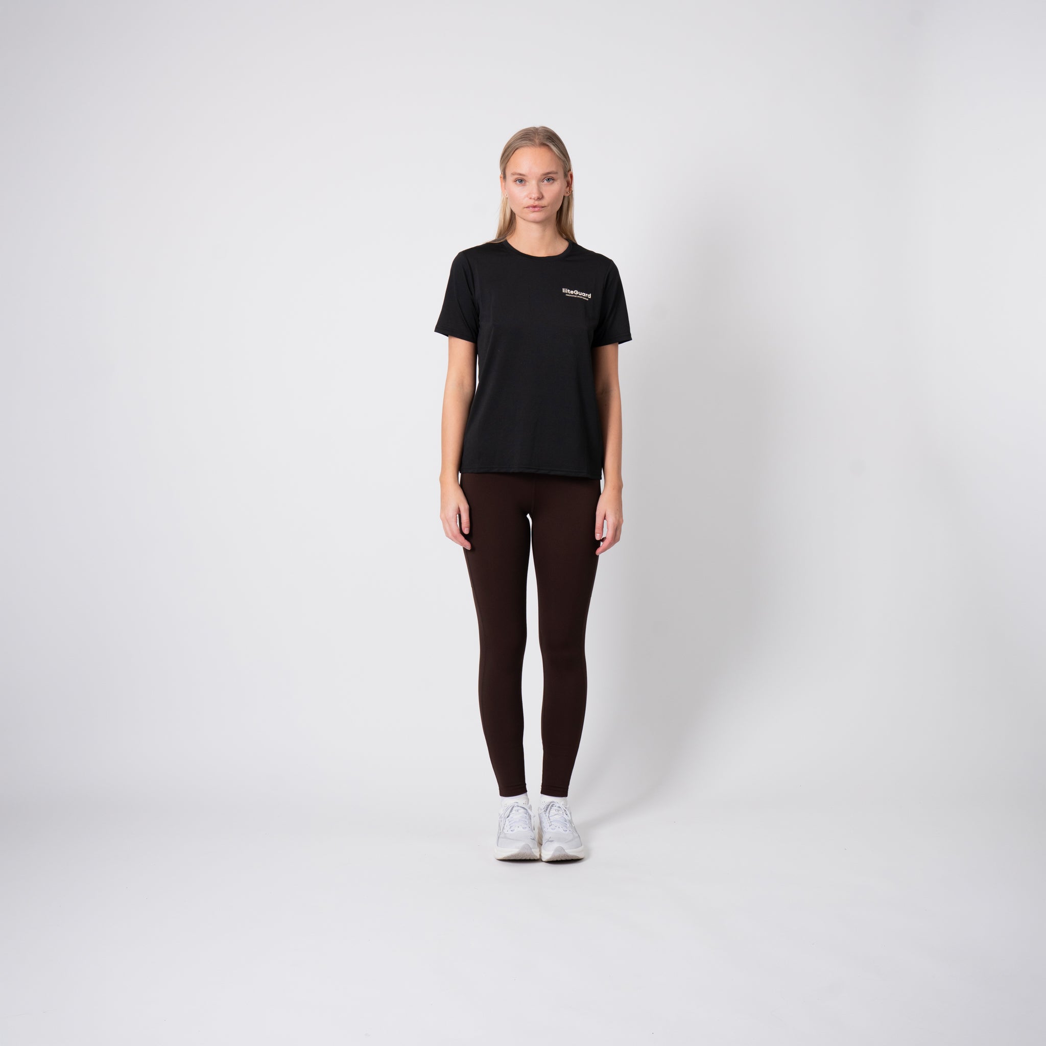 liiteGuard GLU-TECH TRAINING LONG TIGHTS (WOMEN) Long tights Coffee Bean