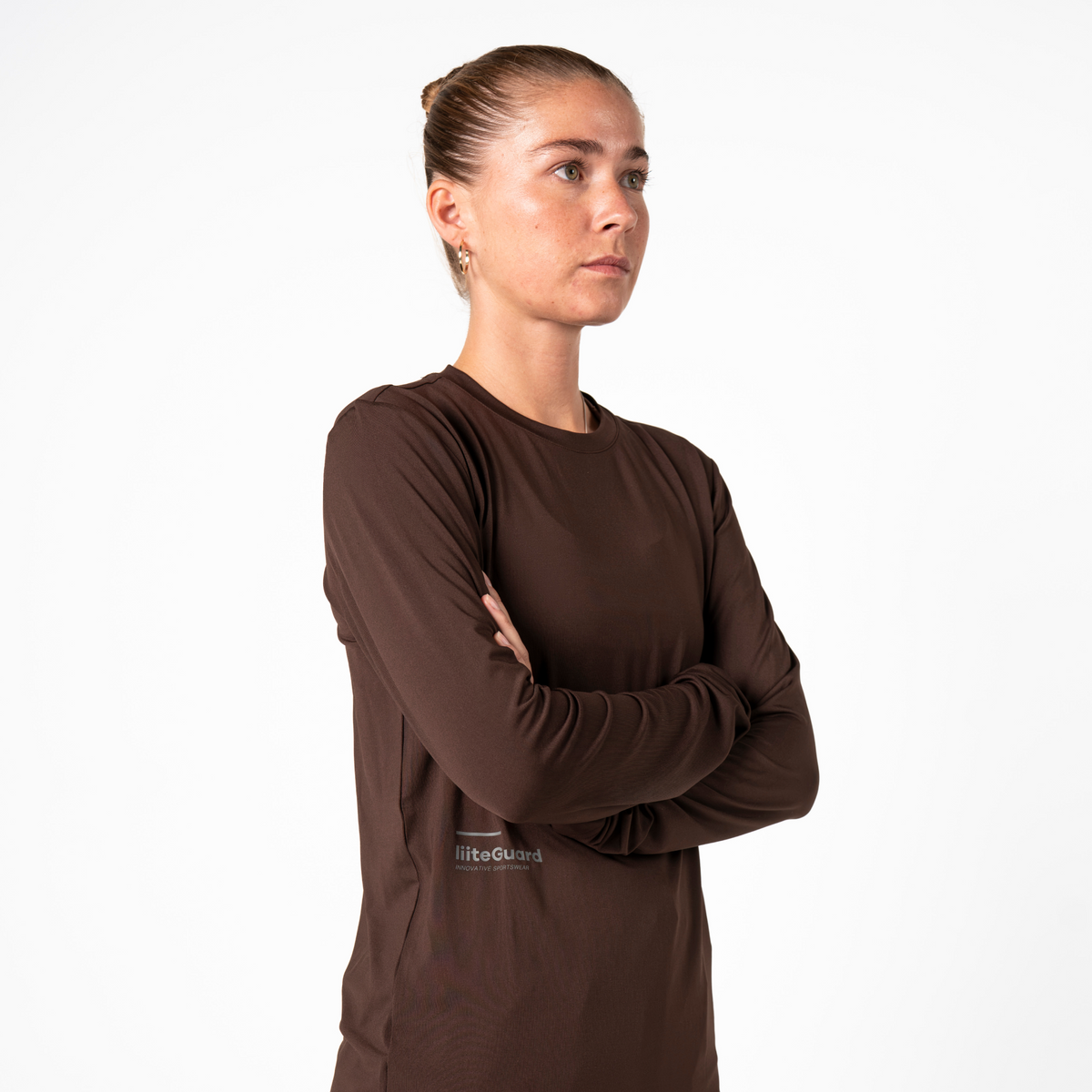 liiteGuard GROUND-TECH LIGHT LS T-SHIRT (WOMEN) Long Sleeve T-shirts Coffee Bean