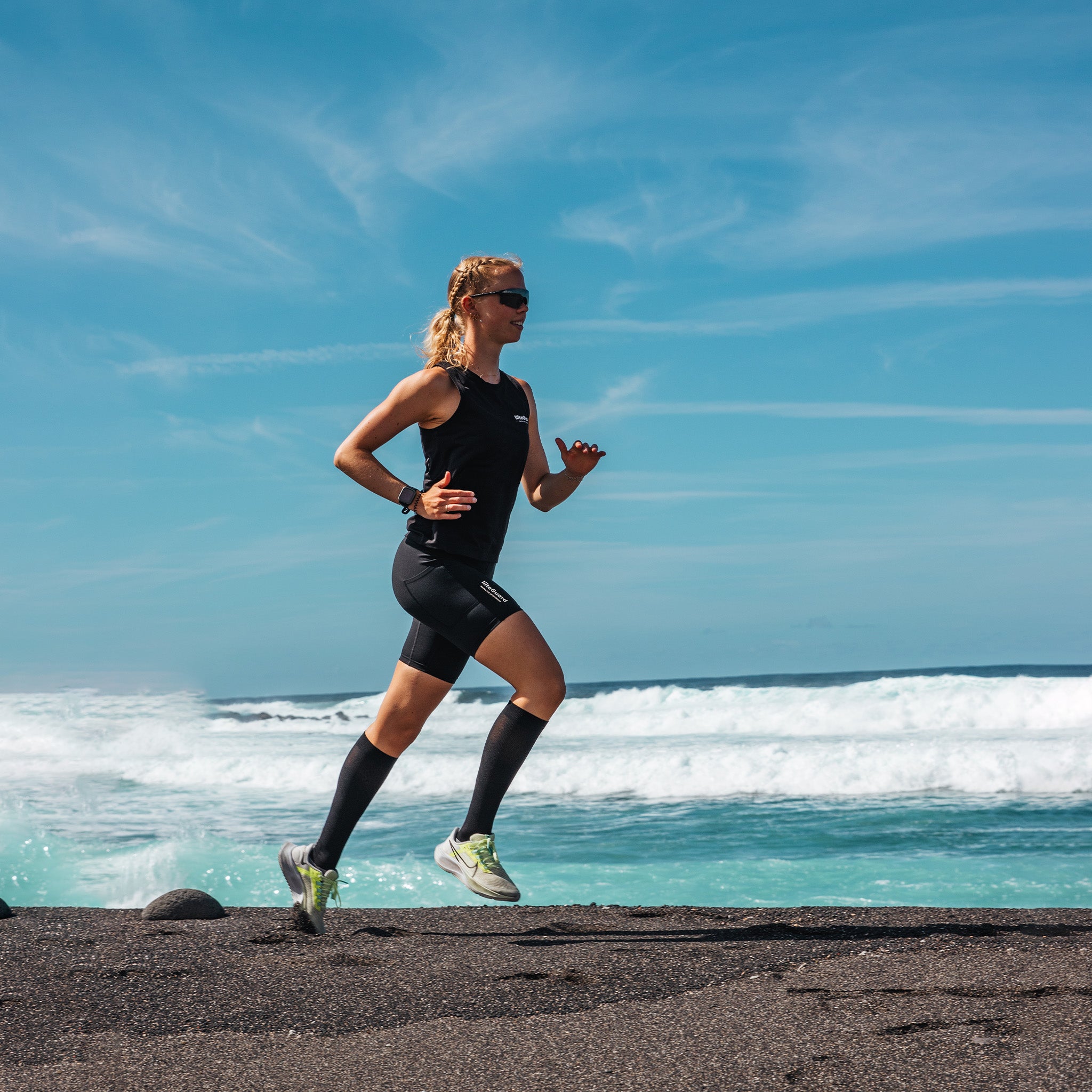 liiteGuard GROUND-TECH SINGLET (WOMEN) Singlet Black