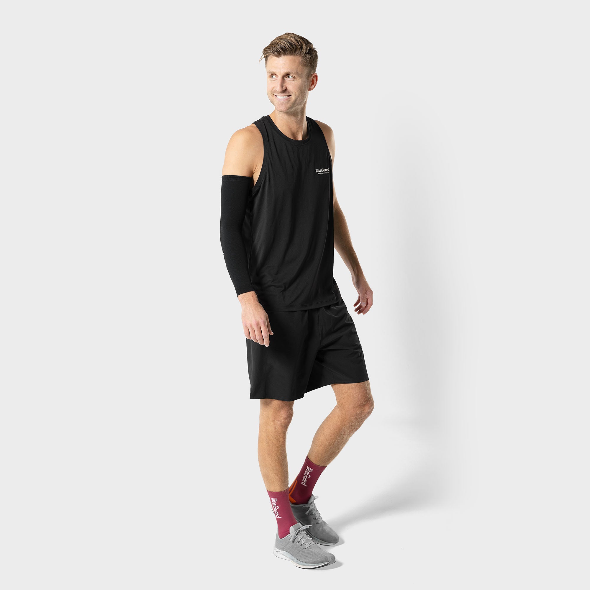 liiteGuard GROUND-TECH SINGLET (MEN) Singlet Black