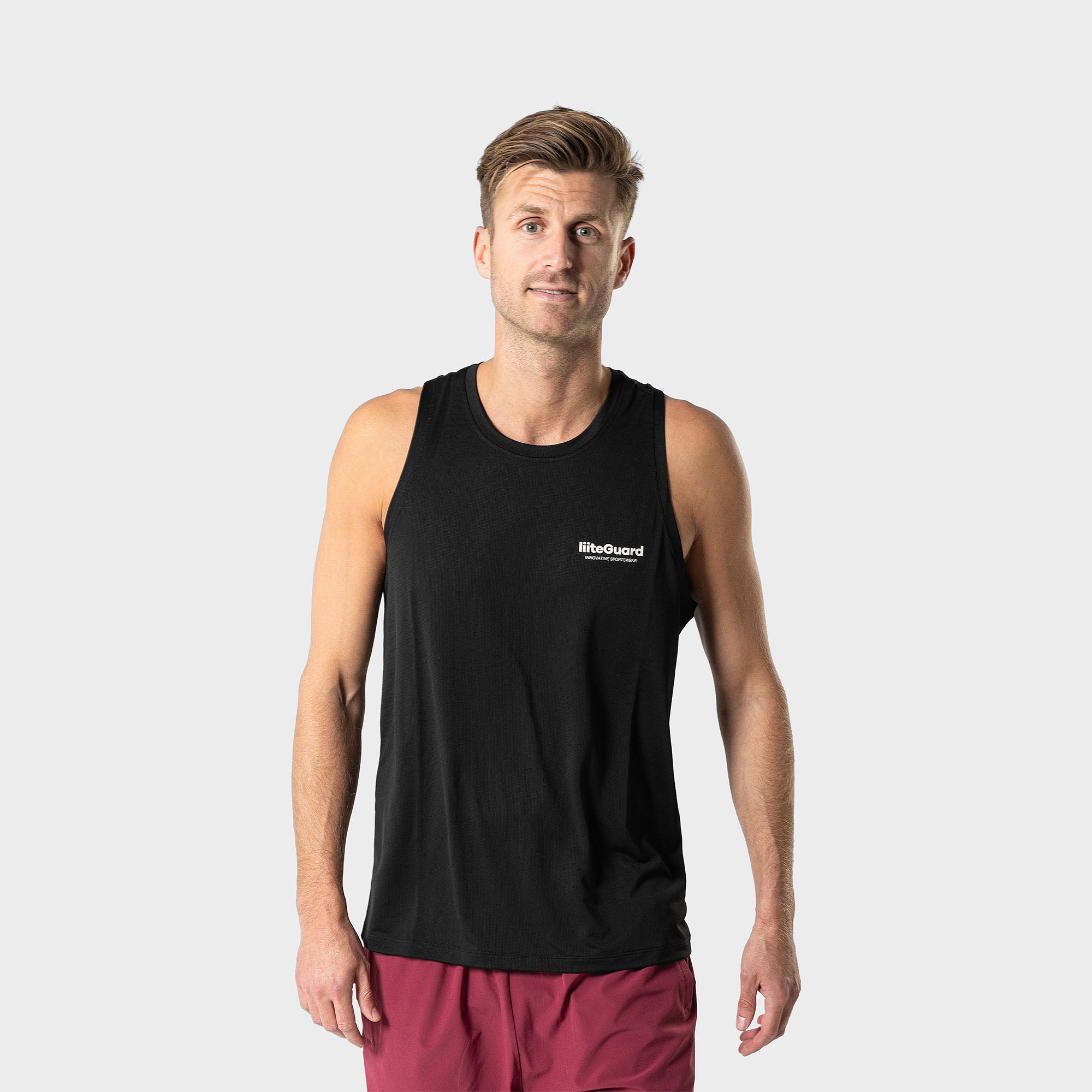 liiteGuard GROUND-TECH SINGLET (MEN) Singlet Black