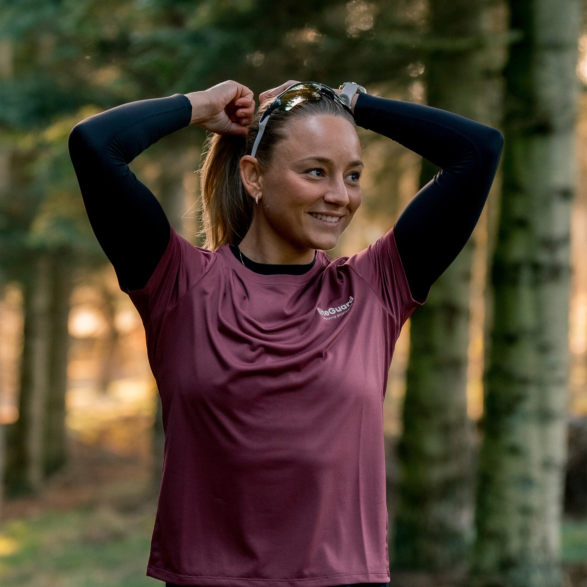 liiteGuard GROUND-TECH T-SHIRT (WOMEN) T-shirts Bordeaux