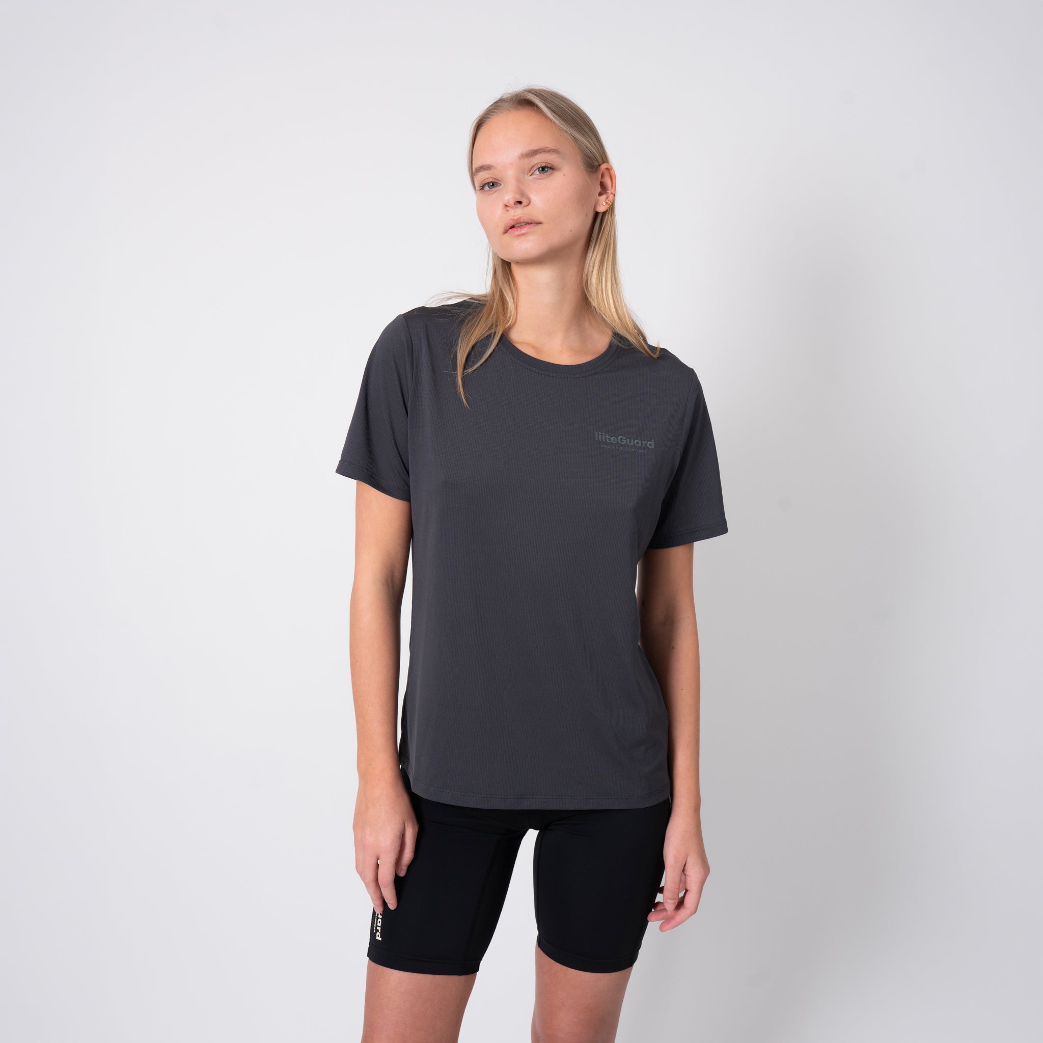 liiteGuard GROUND-TECH T-SHIRT (WOMEN) T-shirts Ebony/Dark Grey