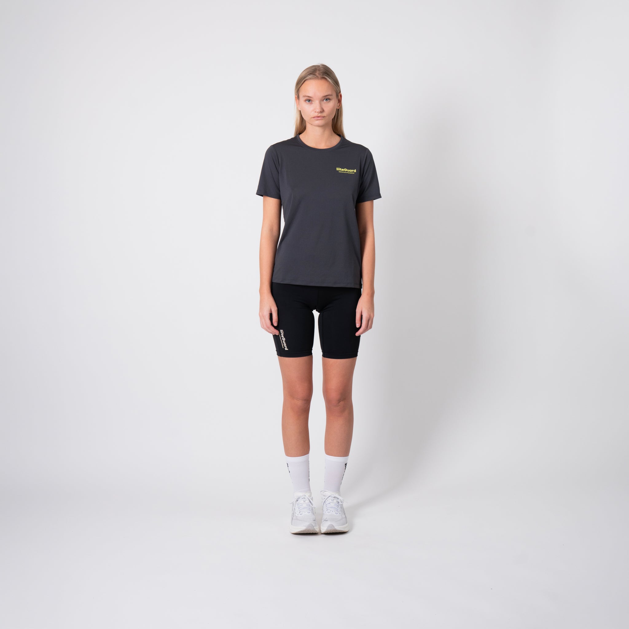 liiteGuard GROUND-TECH T-SHIRT (WOMEN) T-shirts Ebony/Neon Yellow