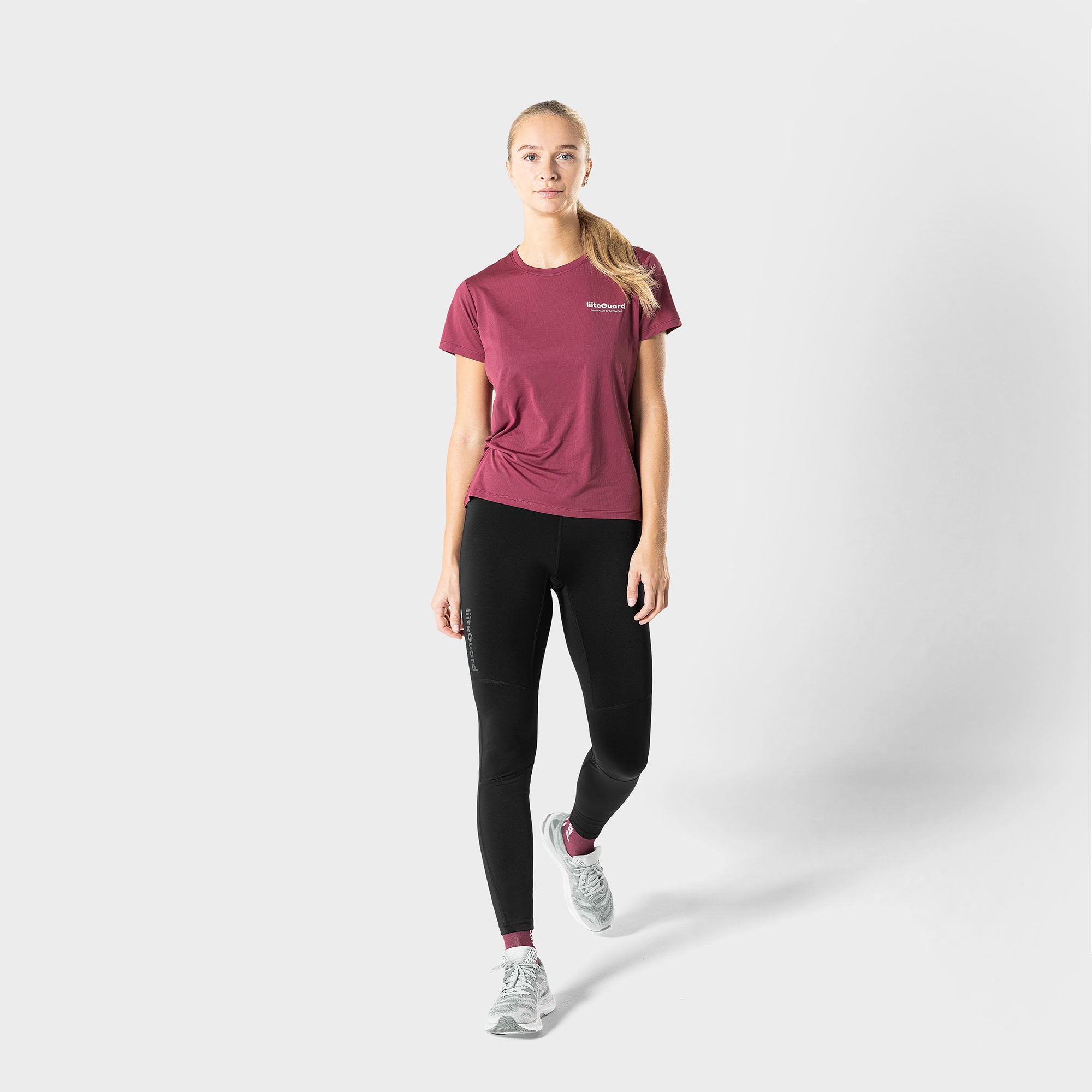 liiteGuard GROUND-TECH T-SHIRT (WOMEN) T-shirts Bordeaux