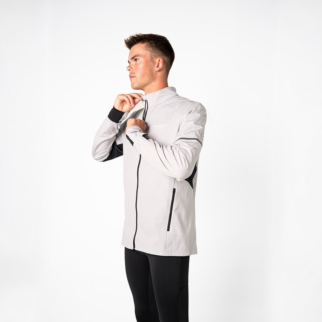 liiteGuard HYDRO-TECH RUNNING JACKET (MEN) Jacket Light Grey