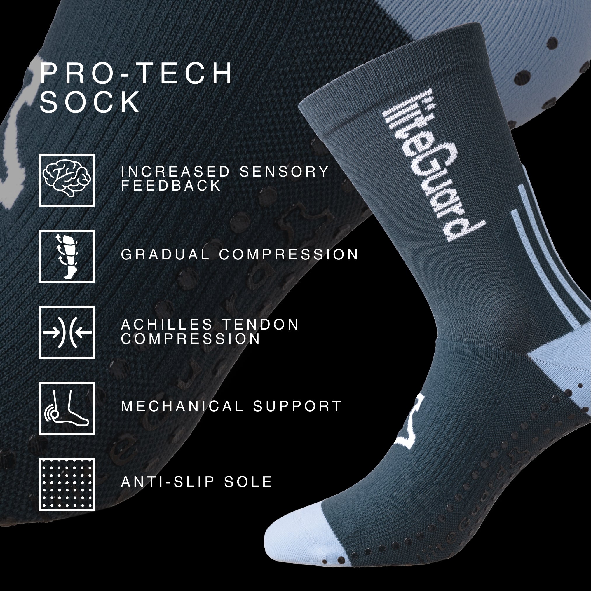 liiteGuard PRO-TECH LG SOCK Medium socks Dark Navy Blue