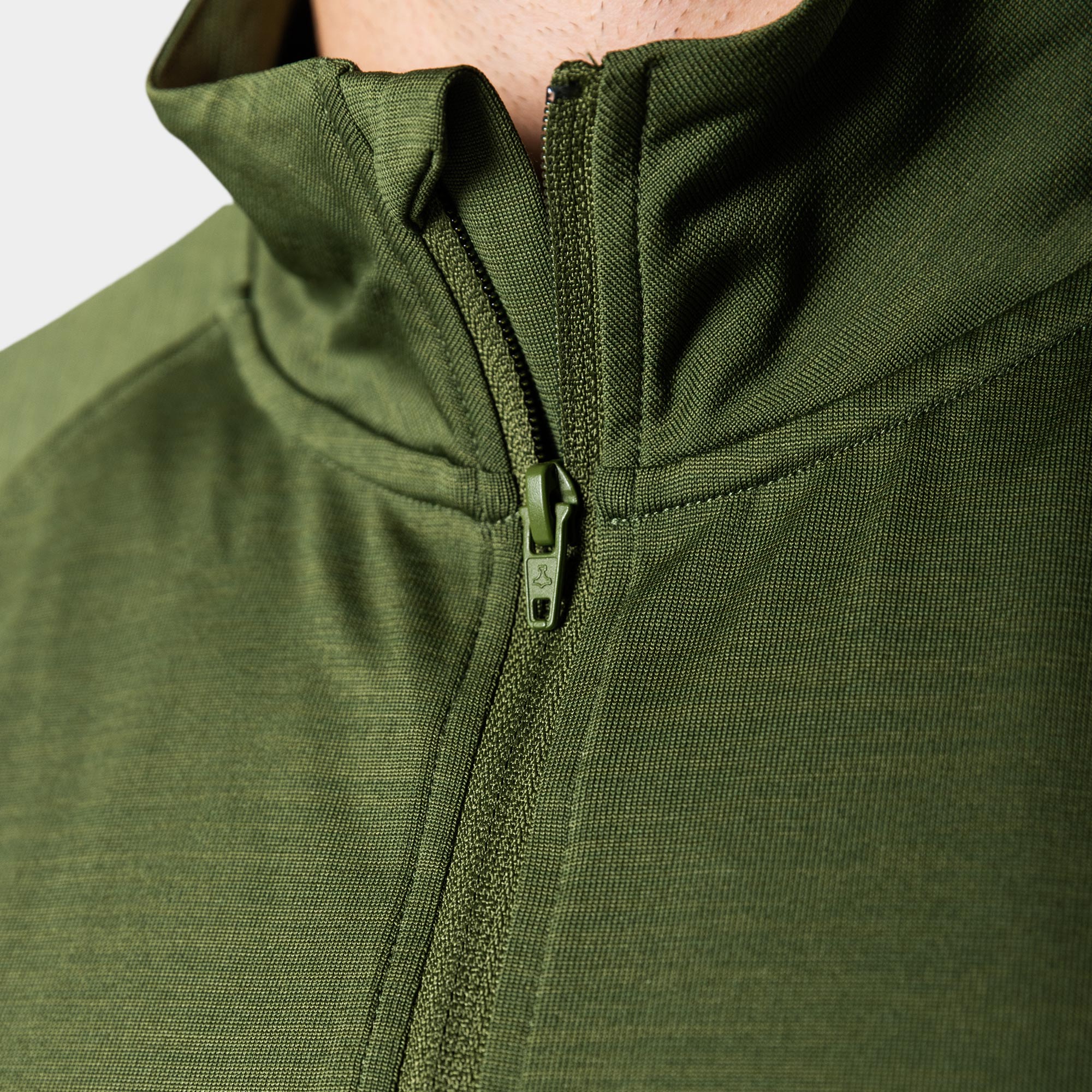 Liiteguard RE-LIITE 1/4 ZIP SHIRT (Men) Zippers Army green