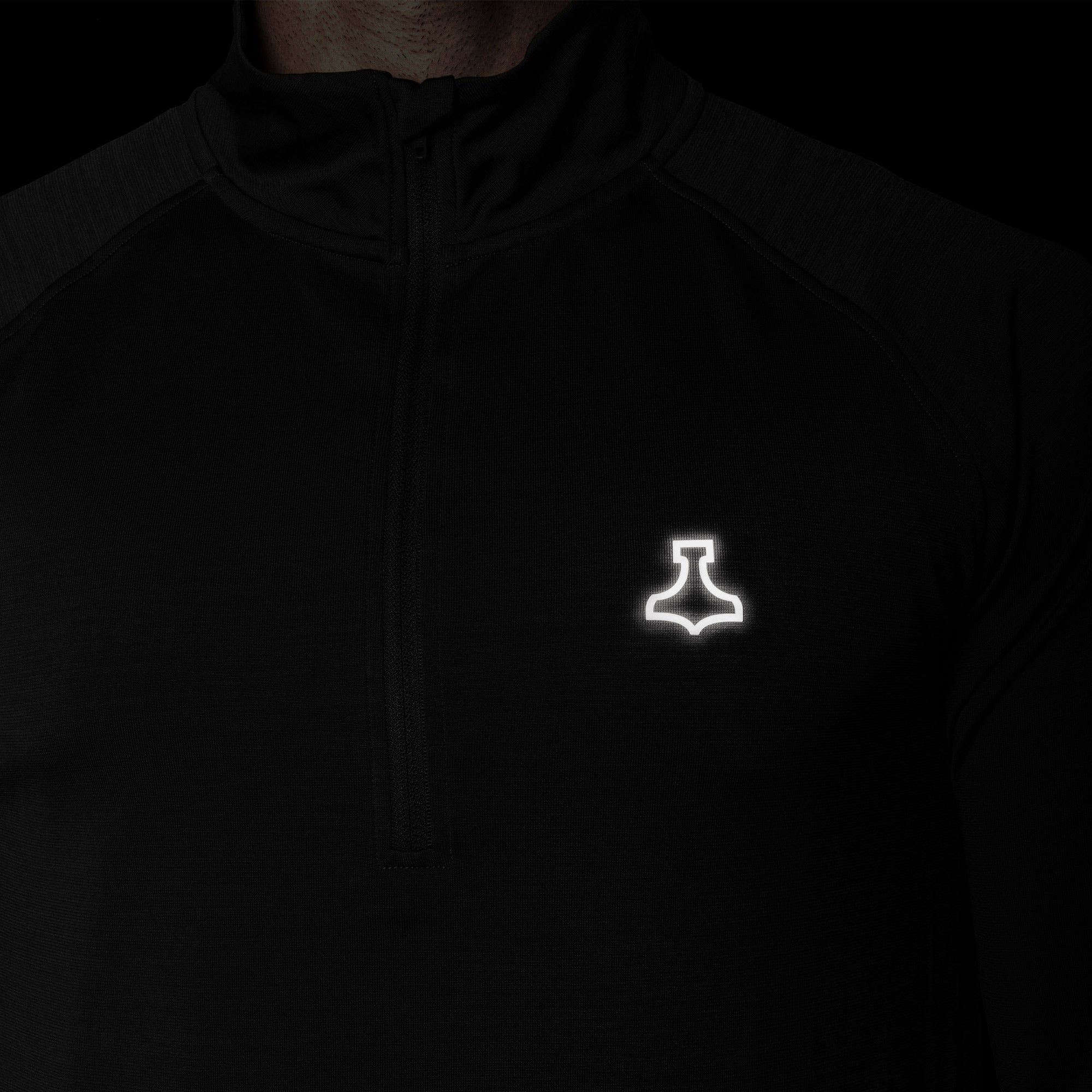 Liiteguard RE-LIITE 1/4 ZIP SHIRT (Men) Zippers Black