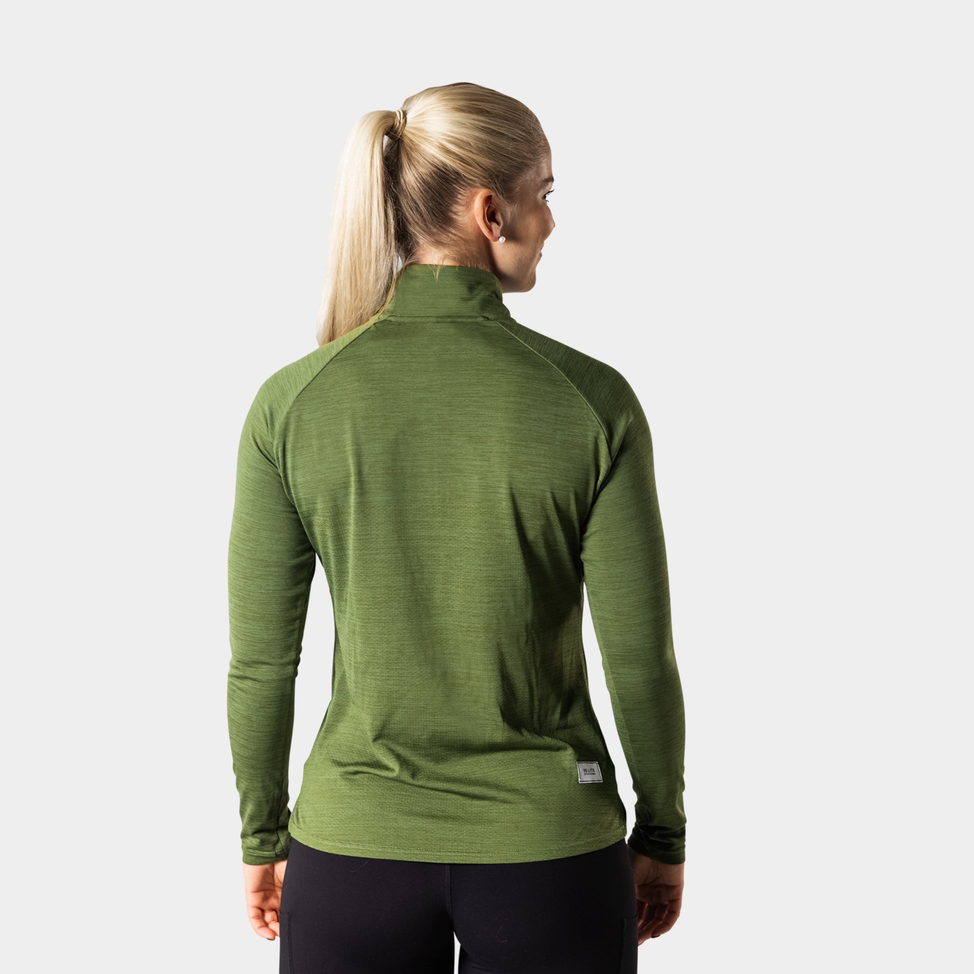 Liiteguard RE-LIITE 1/4 ZIP SHIRT (Women) Zippers Army green
