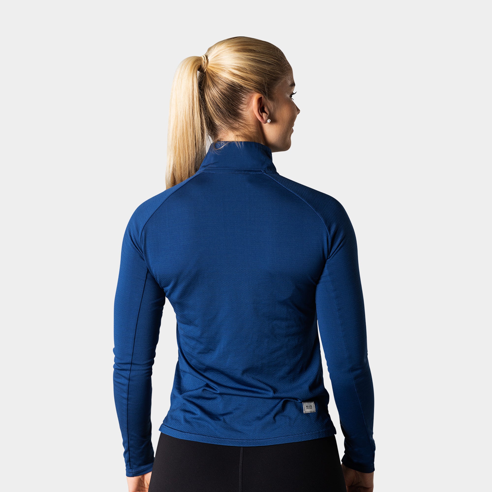 Liiteguard RE-LIITE 1/4 ZIP SHIRT (Women) Zippers Blue melange