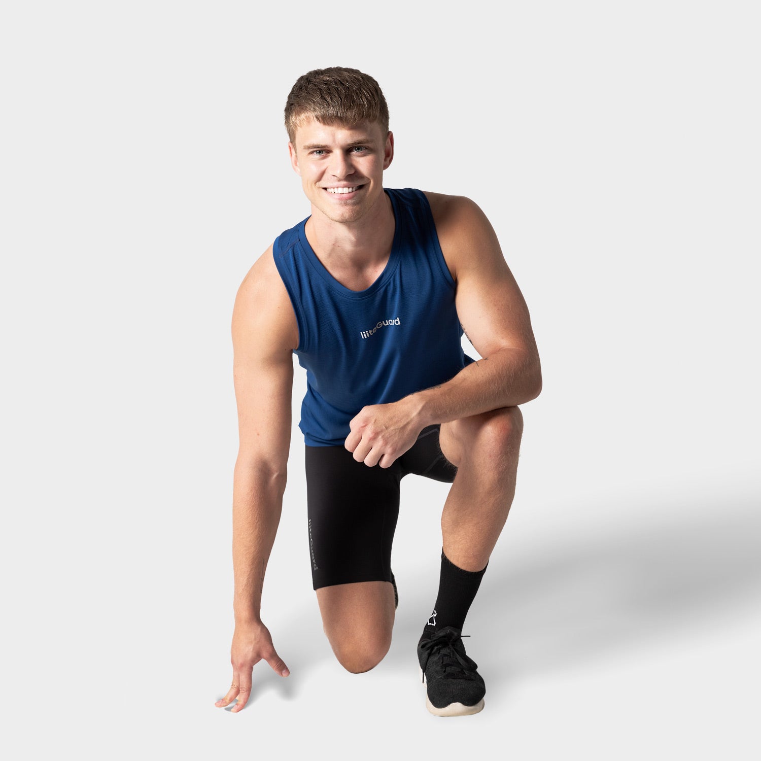 liiteGuard RE-LIITE SINGLET (MEN) Singlet Blue melange