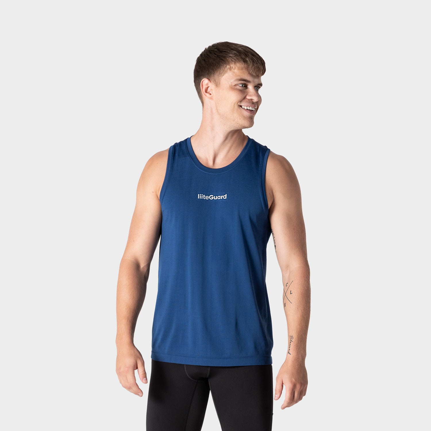 liiteGuard RE-LIITE SINGLET (MEN) Singlet Blue melange