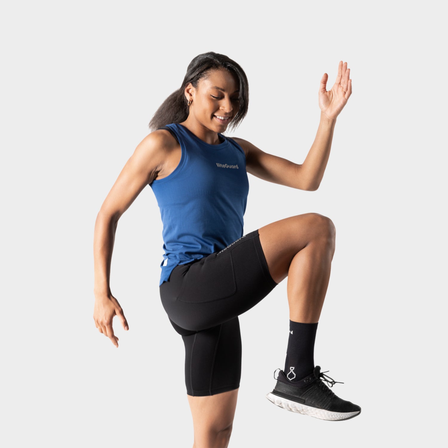 liiteGuard RE-LIITE SINGLET (WOMEN) Singlet Blue melange