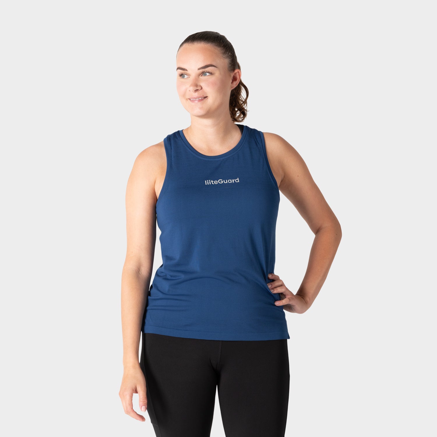 liiteGuard RE-LIITE SINGLET (WOMEN) Singlet Blue melange