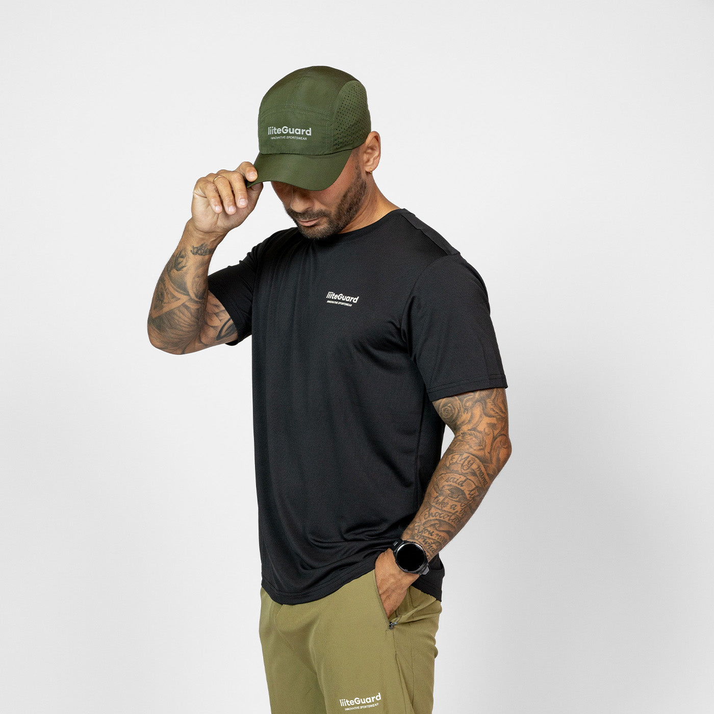 liiteGuard RUNNING CAP Caps Army green