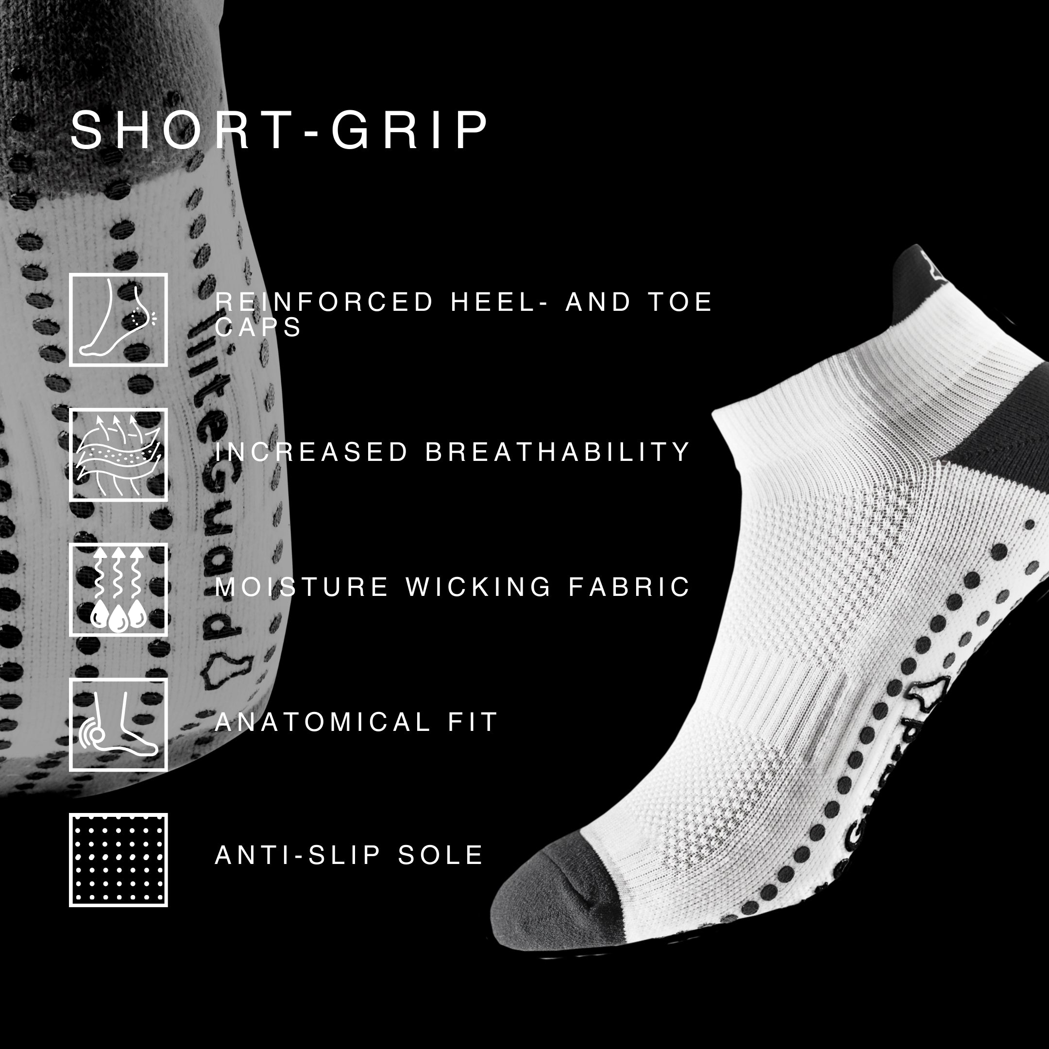 liiteGuard SHORT-GRIP SOCK Short socks Pink