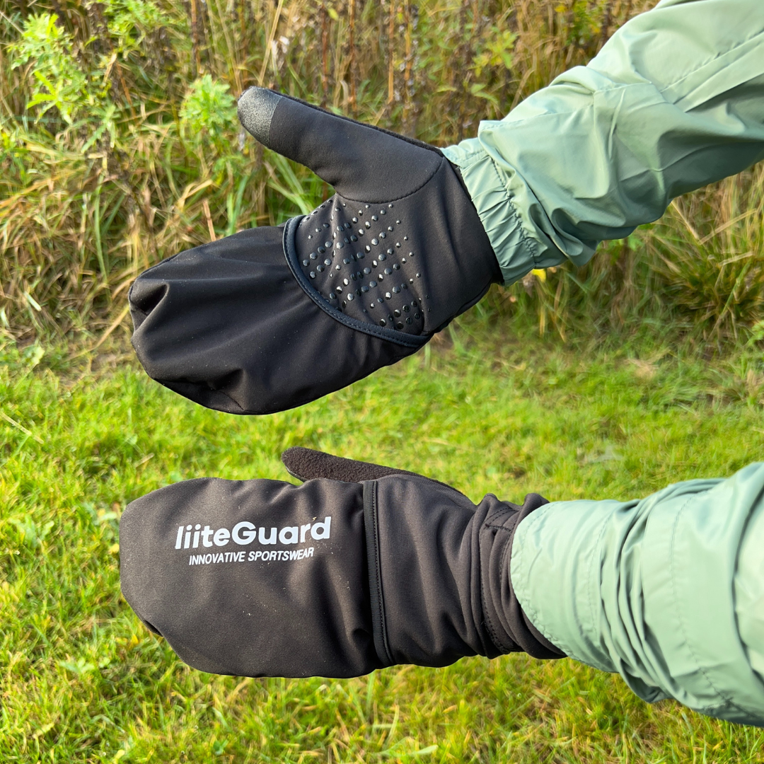 liiteGuard 2IN1 RUNNING GLOVE Accessories Black