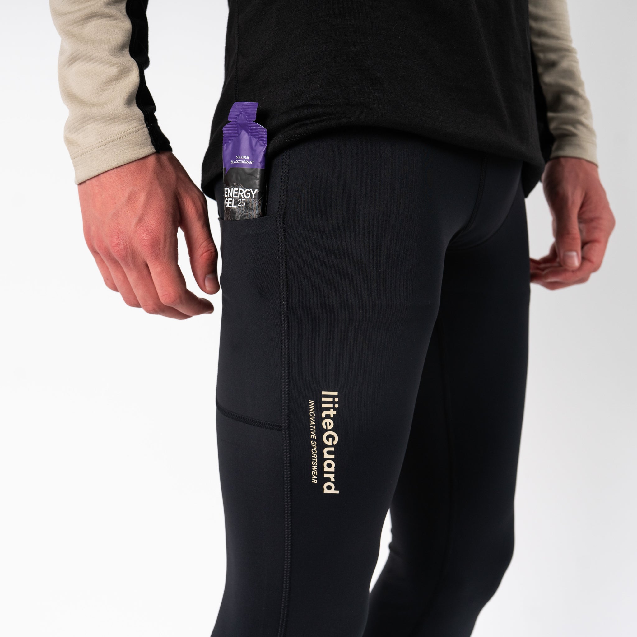 liiteGuard GLU-TECH HOT TIGHTS (MEN) Long tights Black