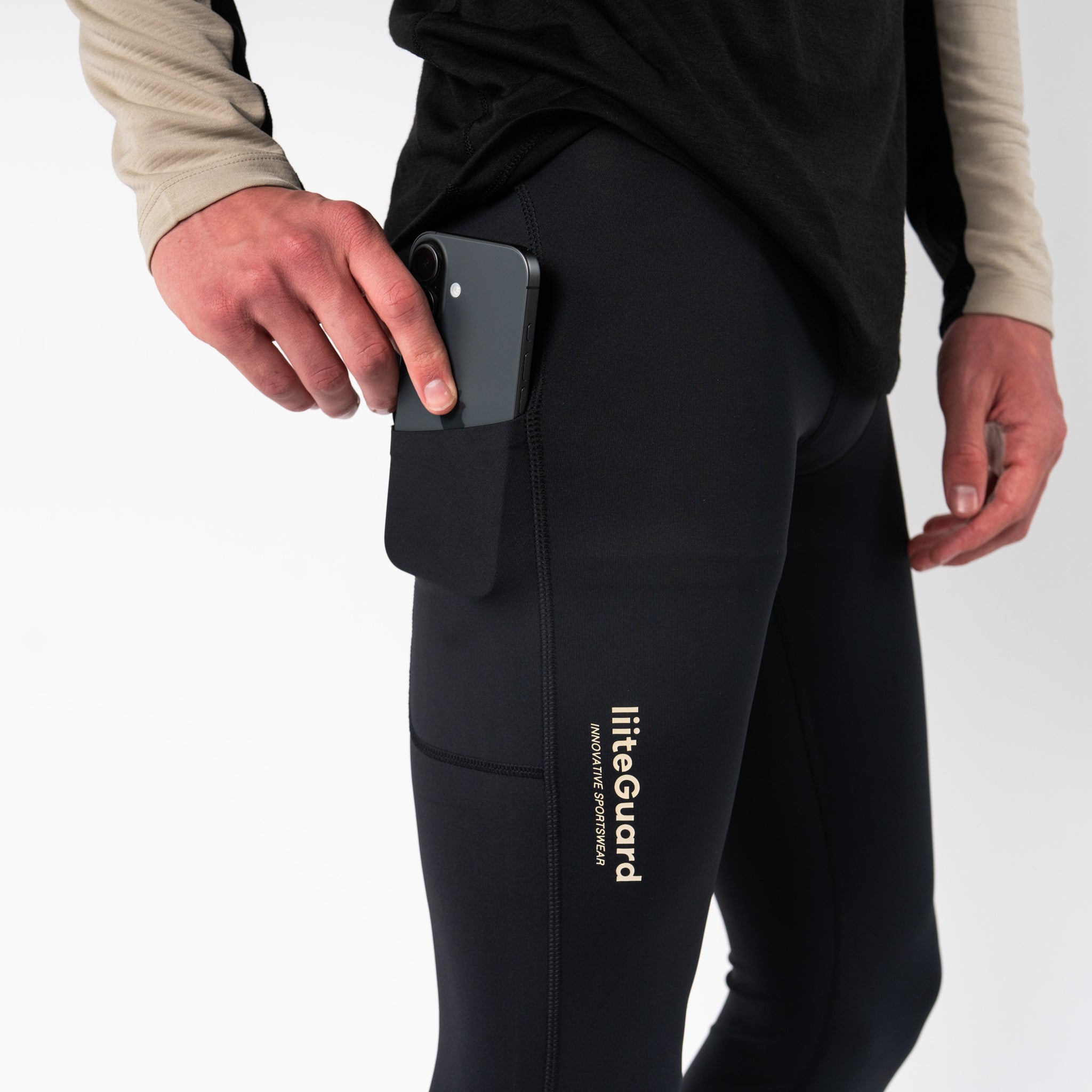 liiteGuard GLU-TECH HOT TIGHTS (MEN) Long tights Black