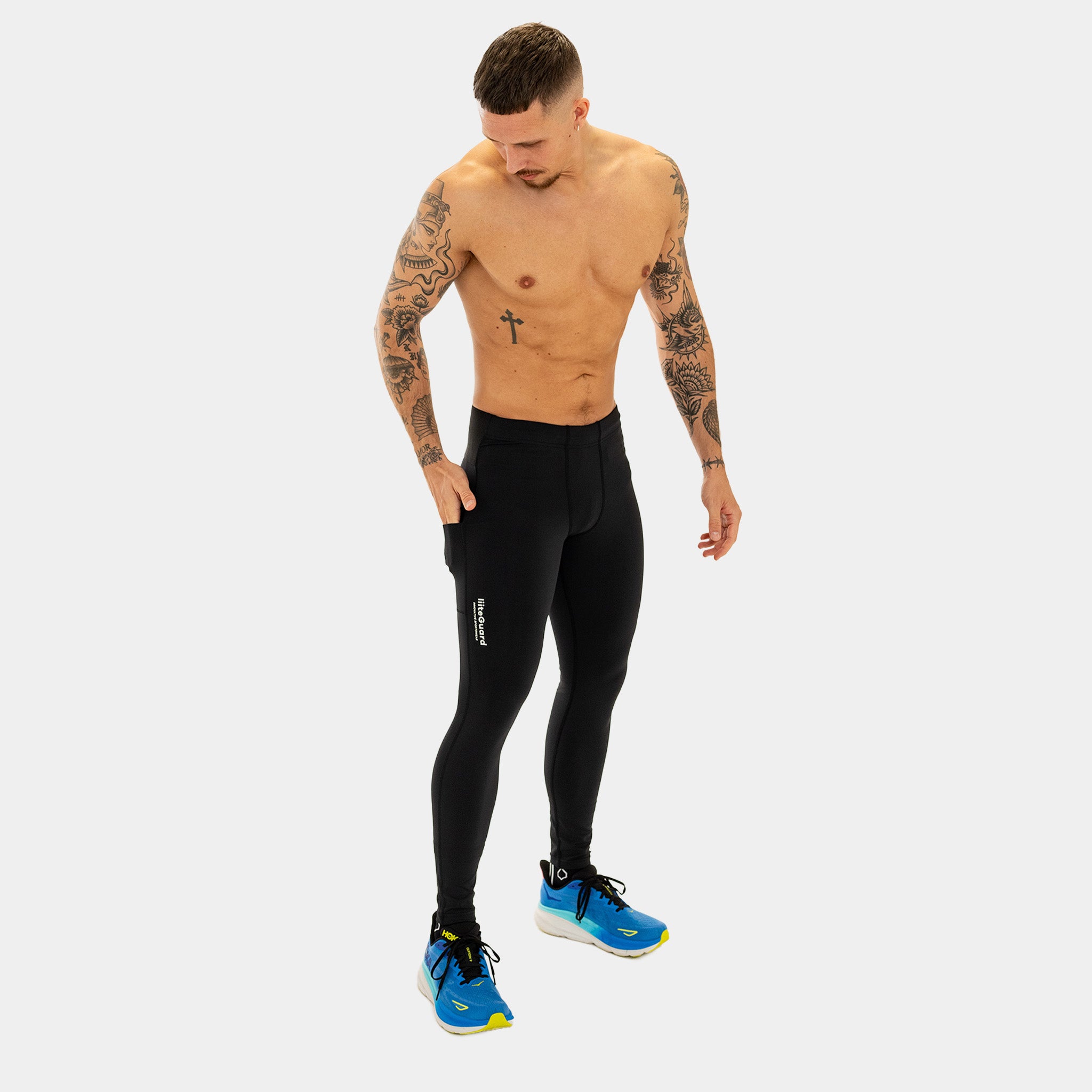 liiteGuard GLU-TECH LONG TIGHTS (MEN) Long tights Black