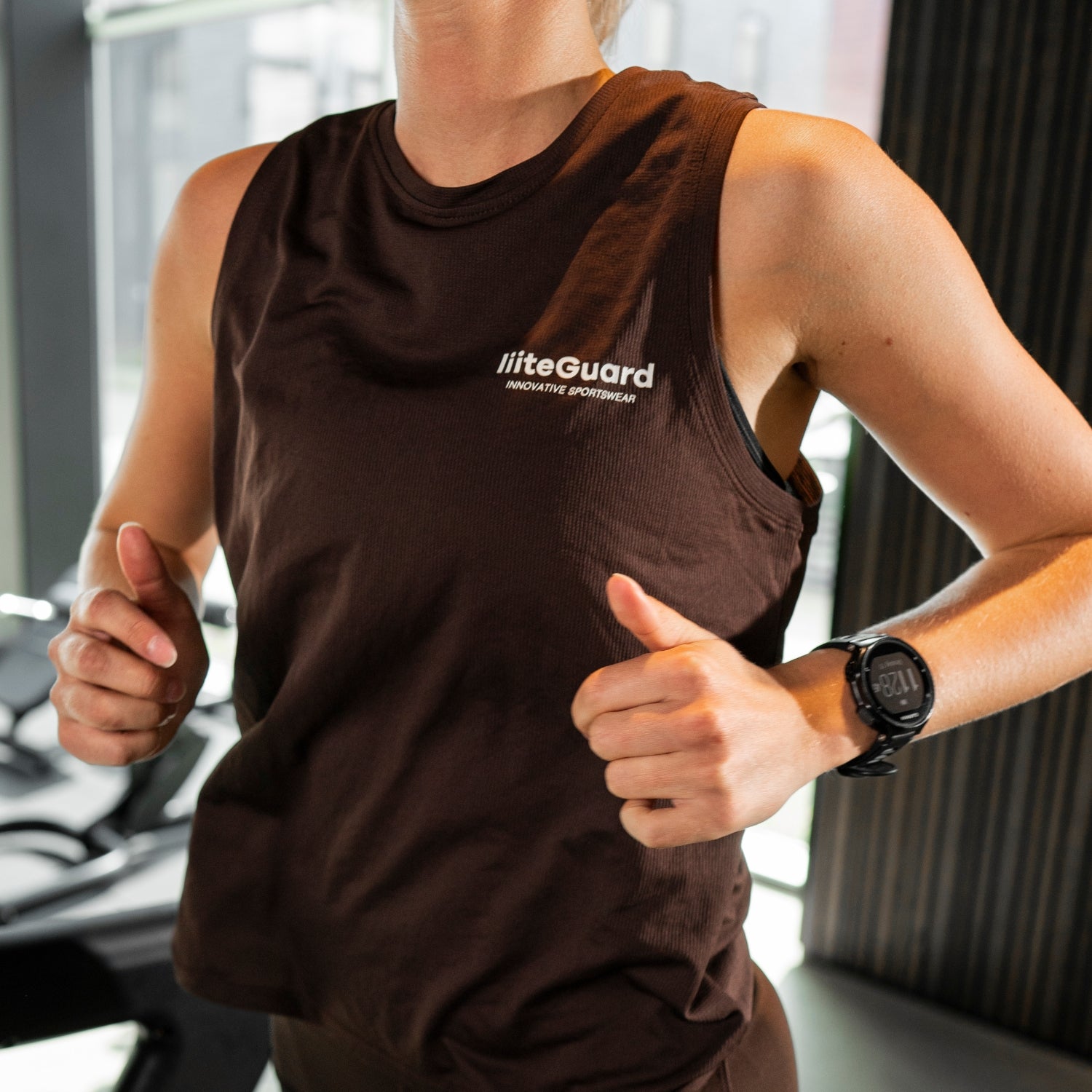 liiteGuard GROUND-TECH SINGLET (WOMEN) Singlet Coffee Bean