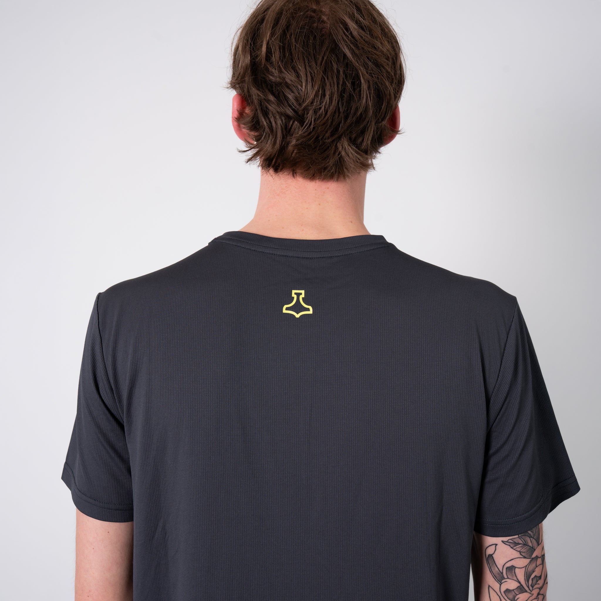 liiteGuard GROUND-TECH T-SHIRT (MEN) T-shirts Ebony/Neon Yellow