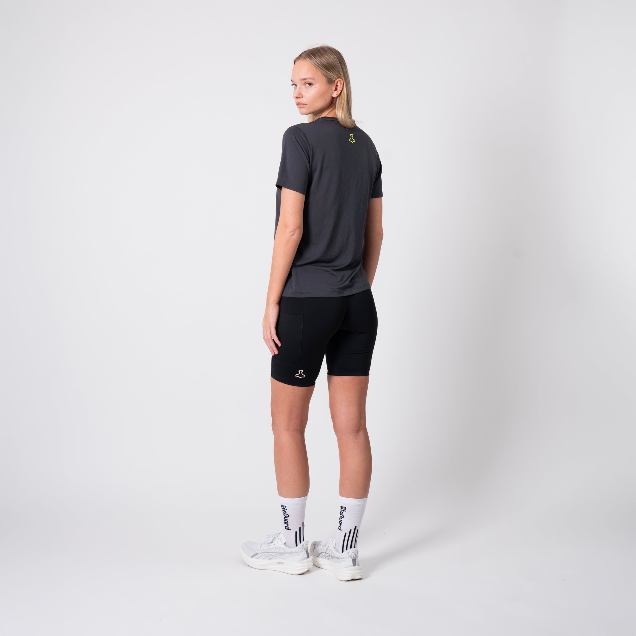 liiteGuard GROUND-TECH T-SHIRT (WOMEN) T-shirts Ebony/Neon Yellow