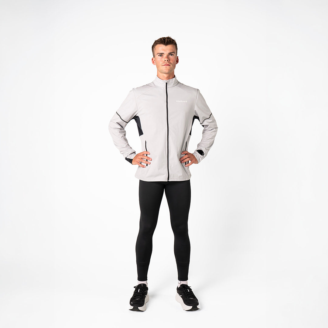 liiteGuard HYDRO-TECH RUNNING JACKET (MEN) Jacket Light Grey