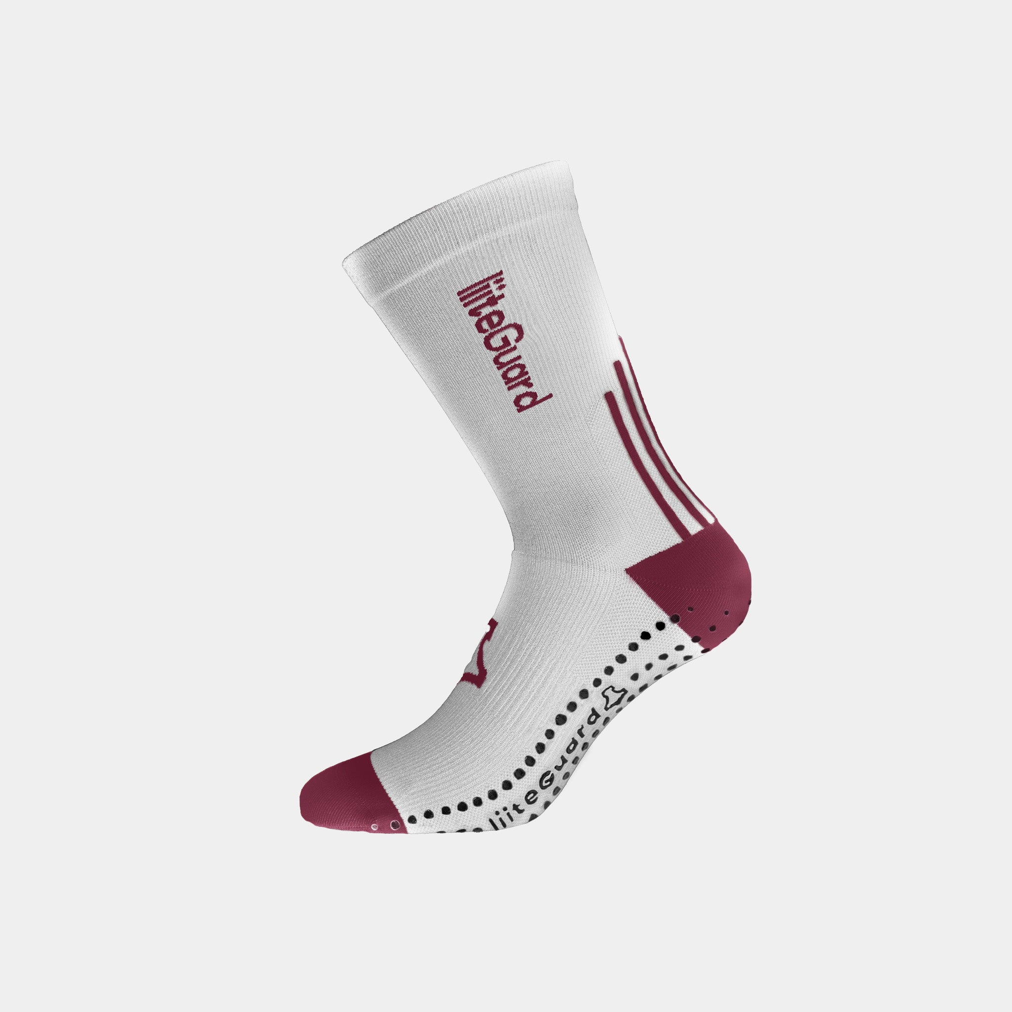 liiteGuard PRO-TECH LG SOCK Medium socks White/Bordeaux