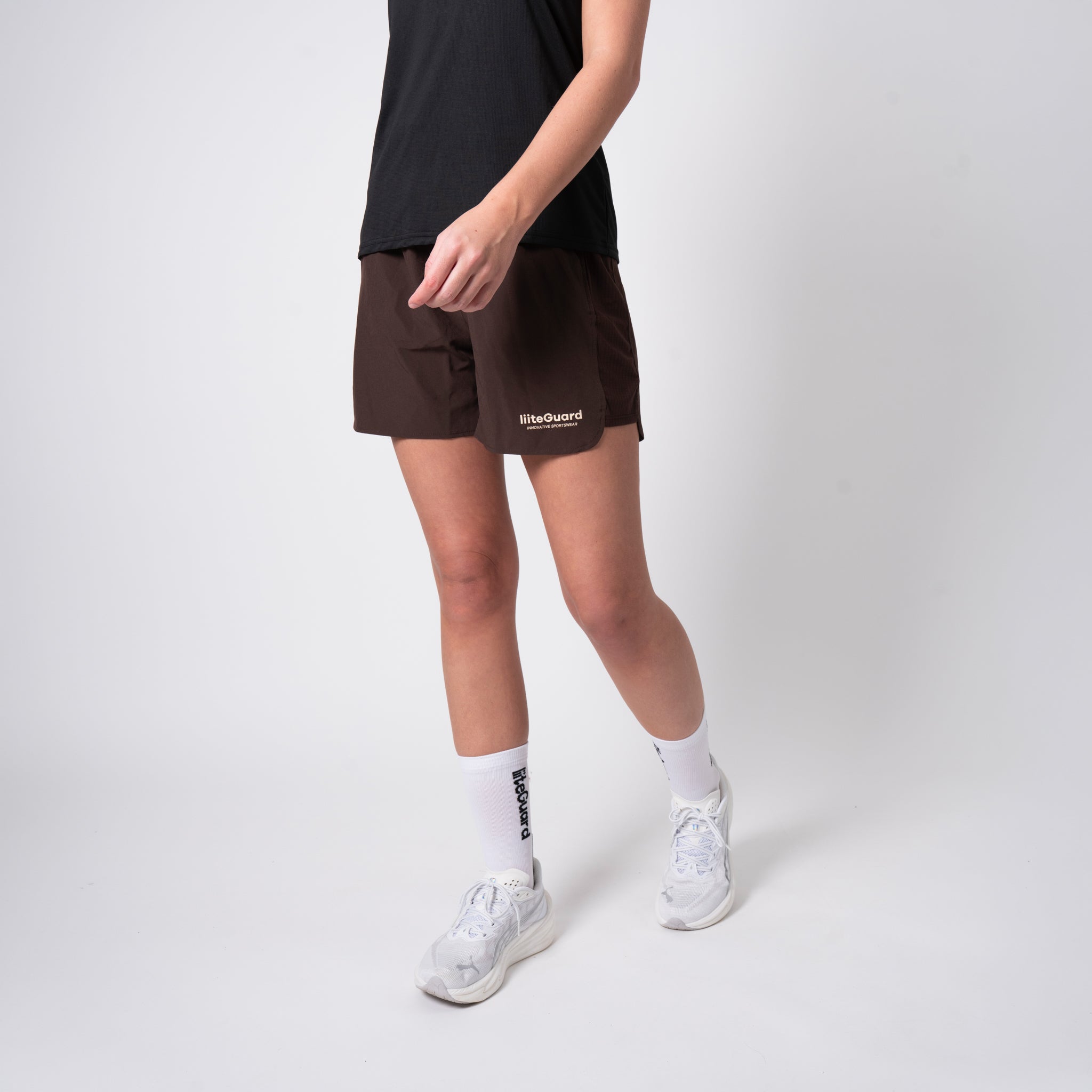 liiteGuard RE-LIITE HIGH WAIST SHORTS (WOMEN) Shorts Coffee Bean