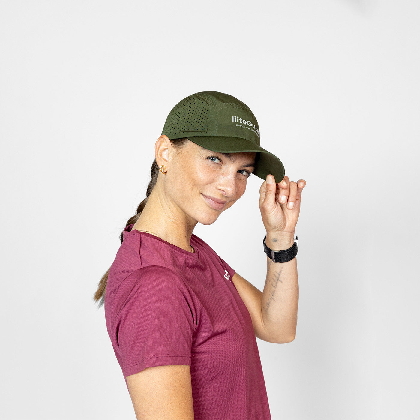 liiteGuard RUNNING CAP Caps Army green