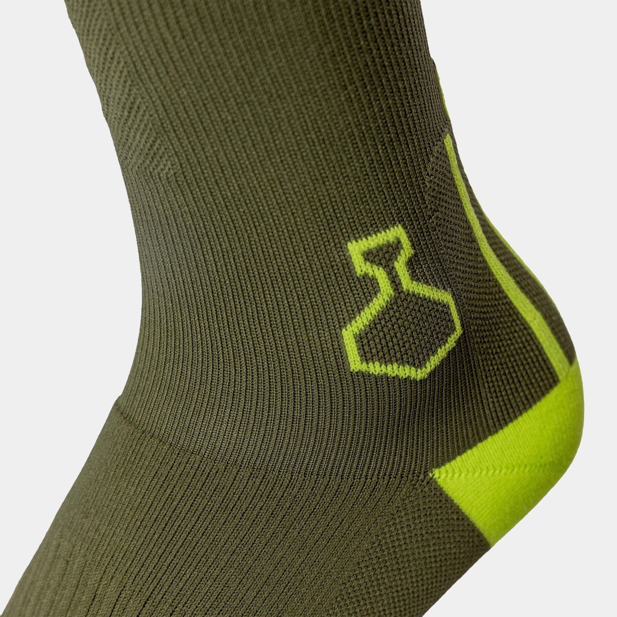 liiteGuard SHIN-TECH GRIP RUNNING SOCK Long socks Dusty Green