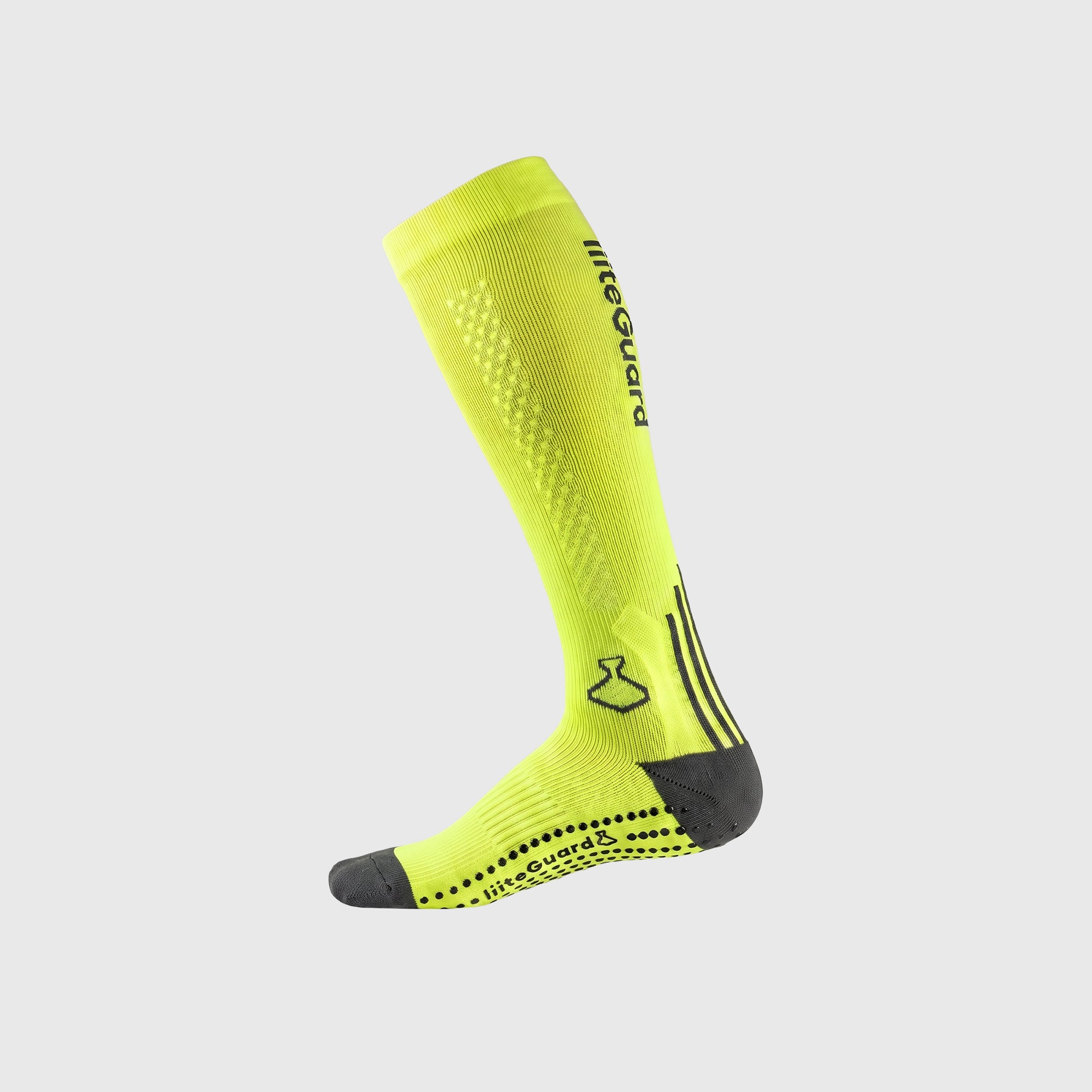 liiteGuard SHIN-TECH VISION GRIP RUNNING SOCK Long socks Neon Yellow