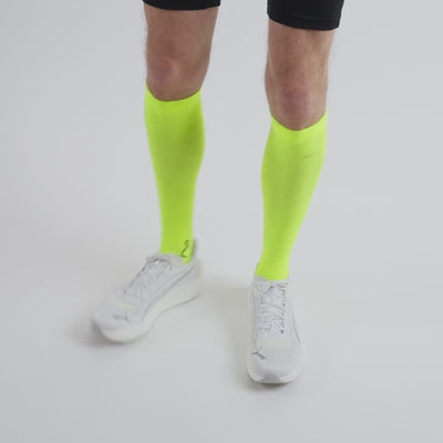 liiteGuard SHIN-TECH VISION GRIP RUNNING SOCK Long socks Neon Yellow